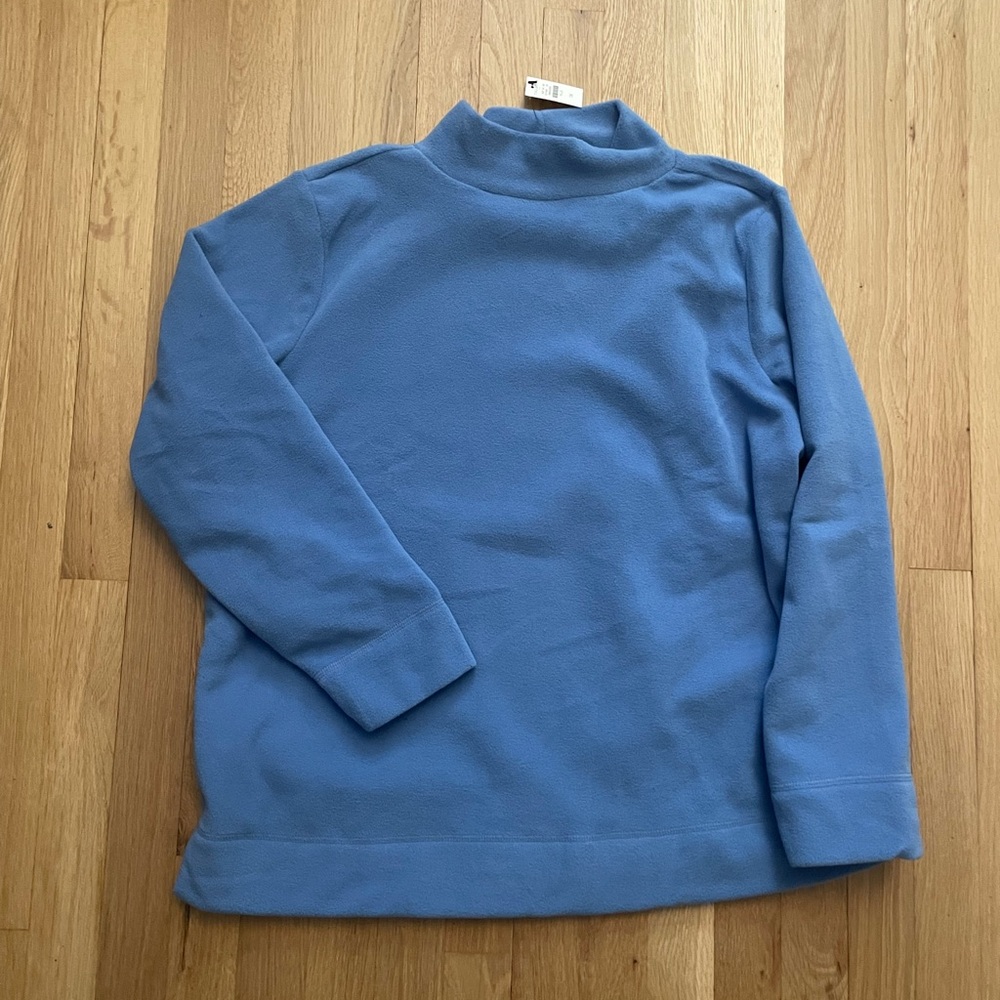 TALBOTS PLUS Microfleece Mock Neck Top 1X